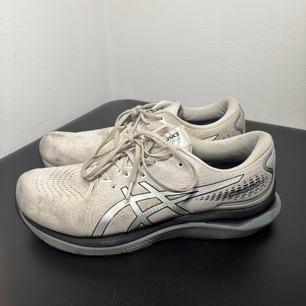 Asics Mens Gel Cumulus 24 1011B366 Gray Running Shoes Sneakers Size‎ 13 Athletic